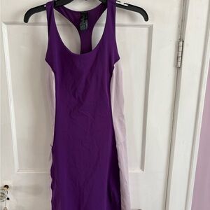Sweaty Betty Purple Active Dress with Light Purple Panels